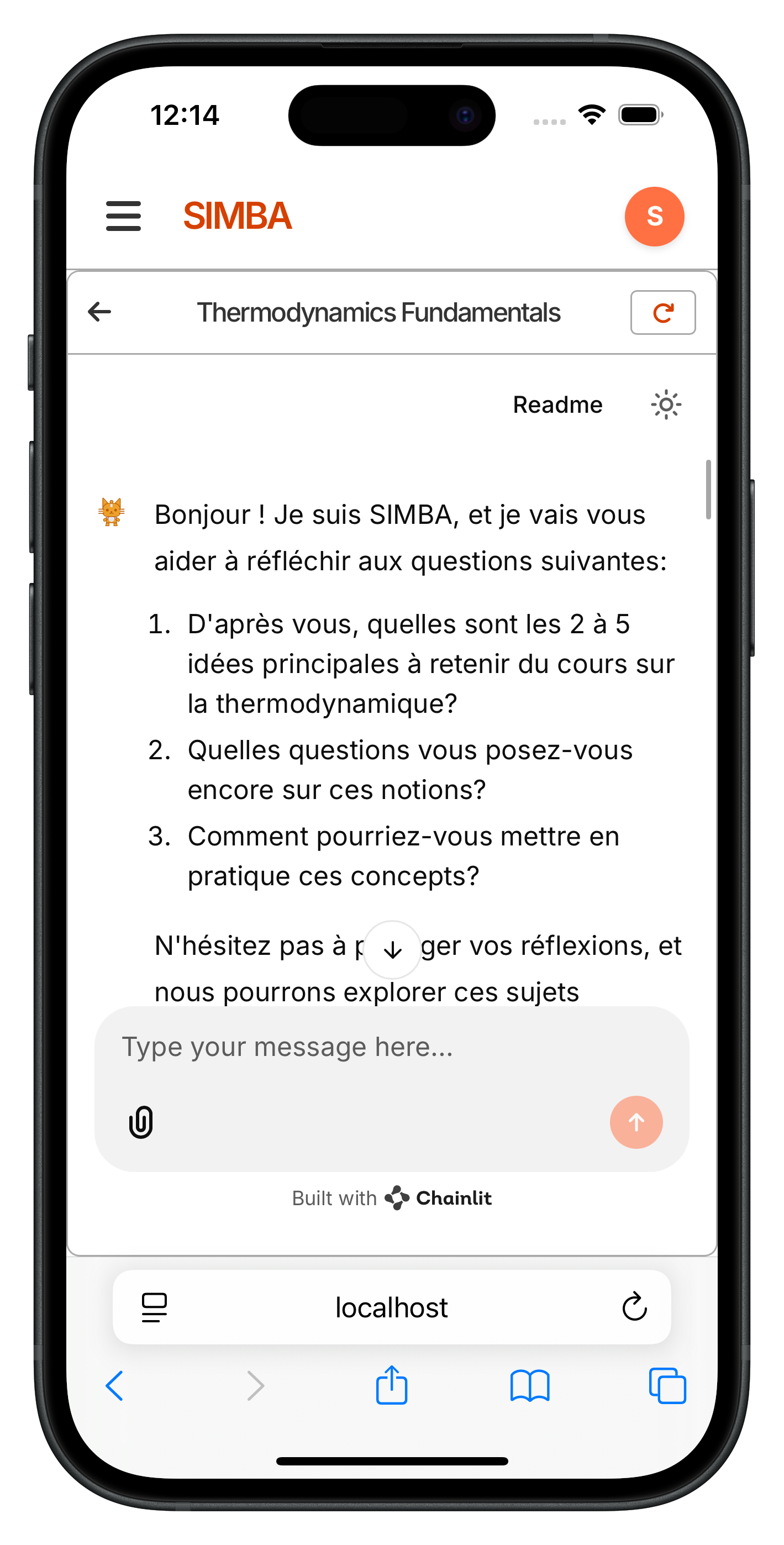 AI Chatbot Interface